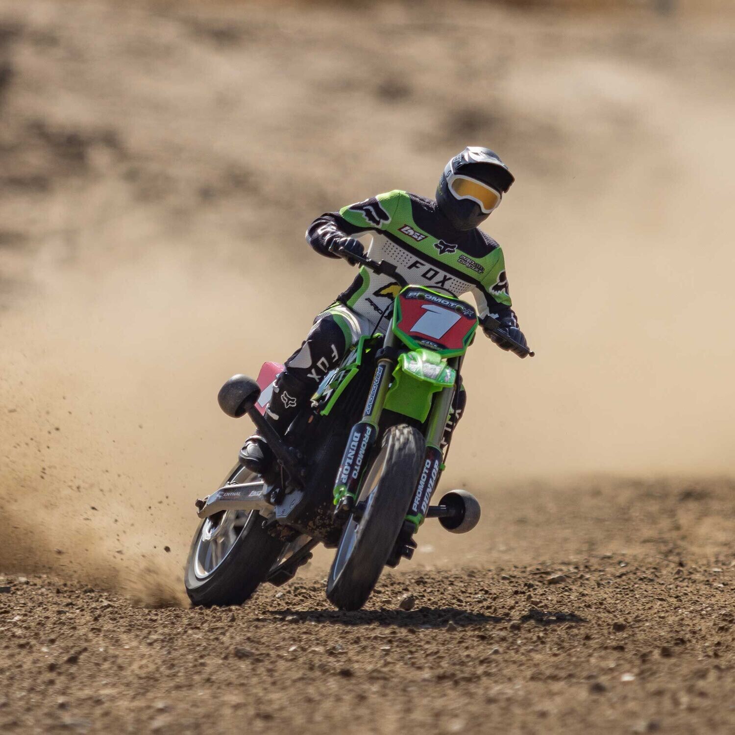 LOS06002 Promoto-MX 1/4 Motorcycle RTR Combo, Pro Circuit
