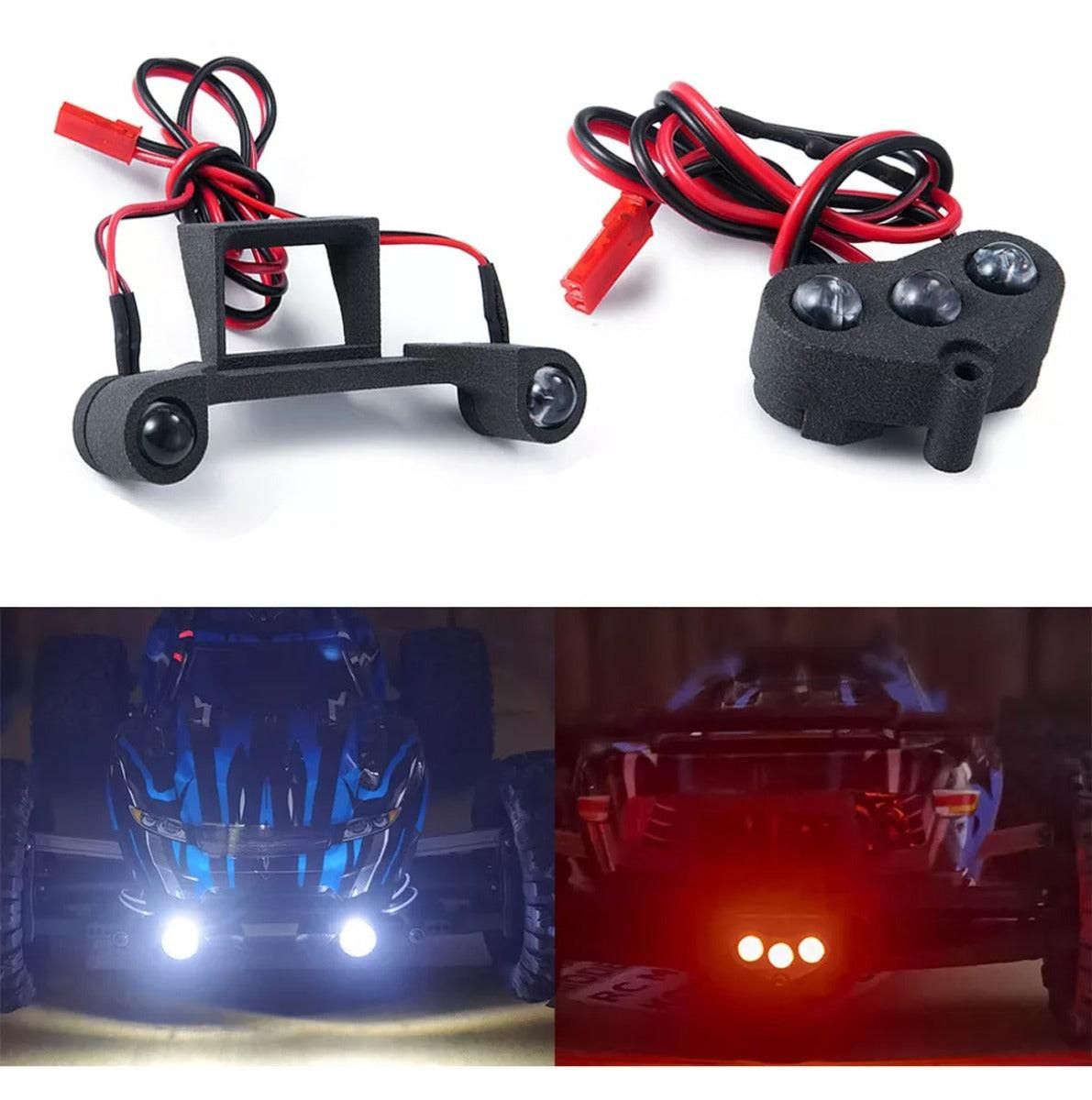 PHTRX441 Powerhobby Front &amp; Rear LED Light SET Cobmo FOR Traxxas Rustler 4X4