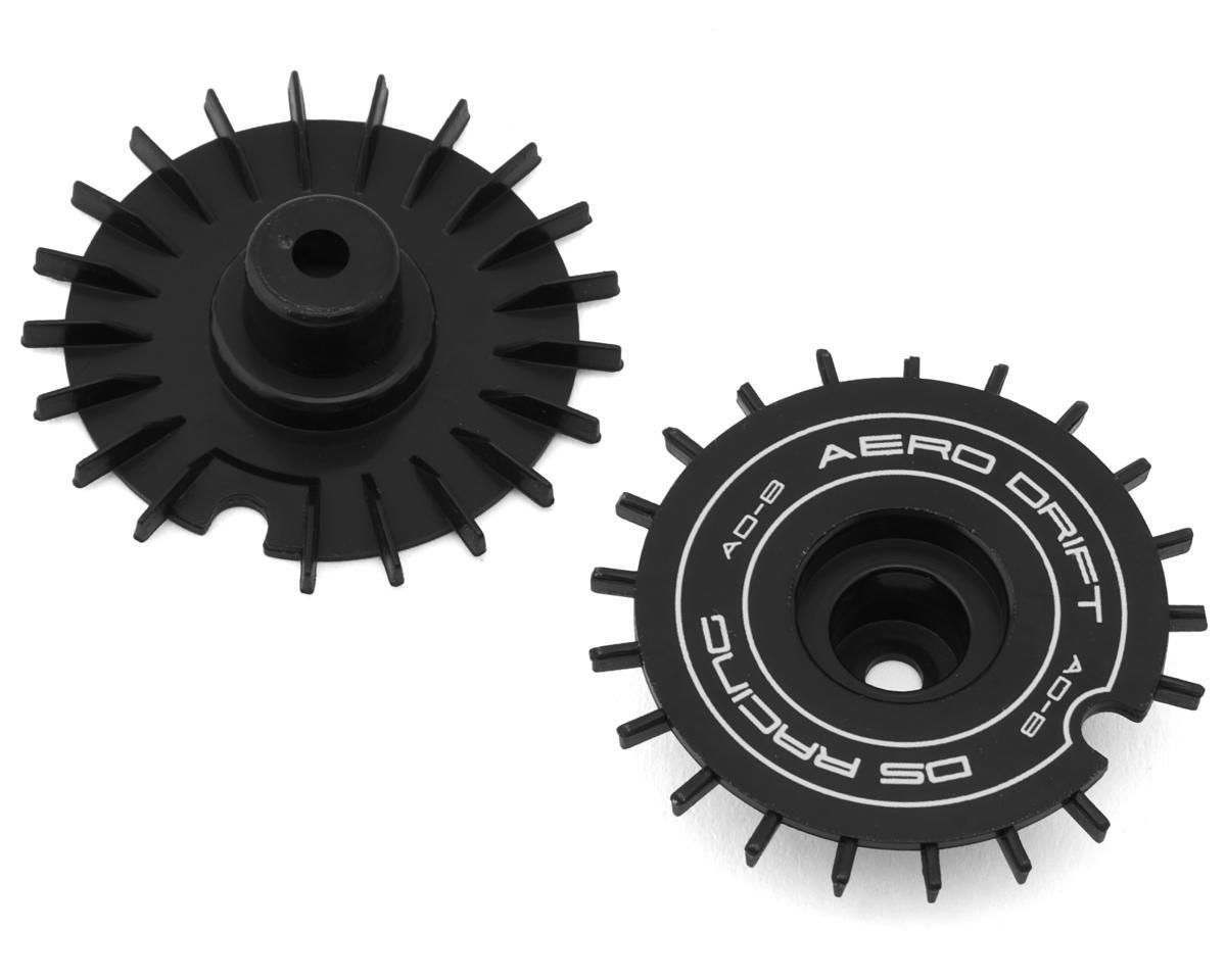 DSC-AD-BB-WF DS Racing Flat Aero Drift Wheel Cover (Brack) (2) (Drift Element Wheels)