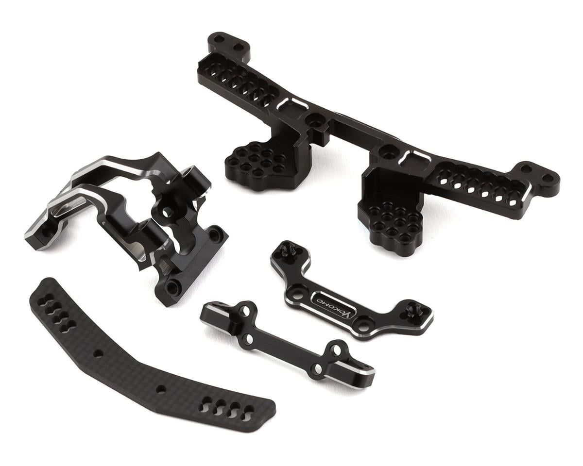 YOKY2-OP4A Yokomo YD-2S Aluminum Adjustable Body Mount/Shock Tower Set (Black)
