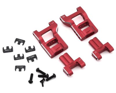 YOKY2-R08RASA Yokomo YD-2 Aluminum Adjustable Rear Short H Arm Kit (Red)