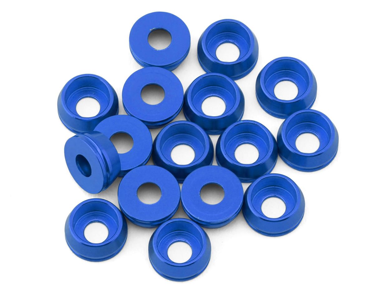 TBR-6061CHWKITU Team Brood 3mm 6061 Aluminum Cap Head Washer (Blue) (16)
