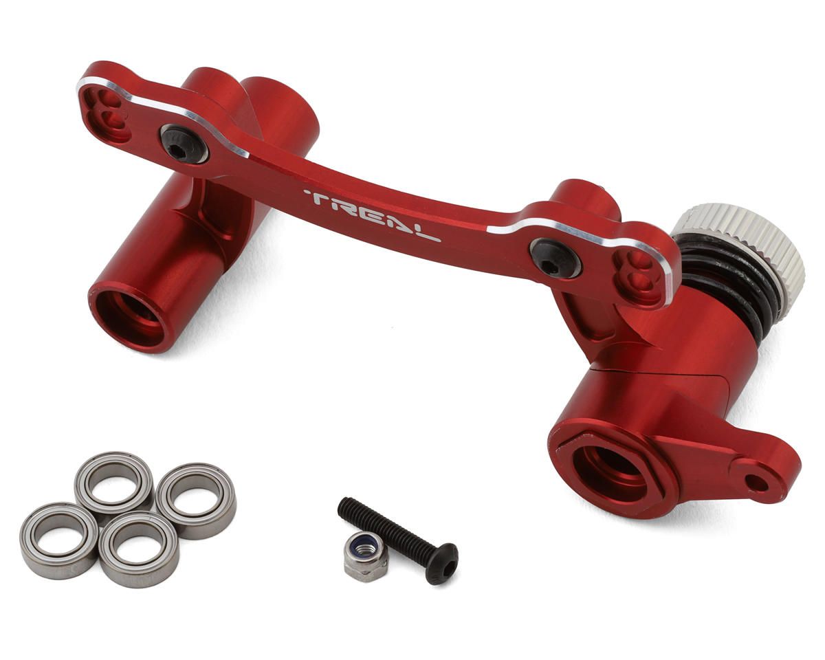 TLHTKRATON-16 Treal Hobby Arrma Kraton 6S Aluminum Steering Rack Assembly (Red)
