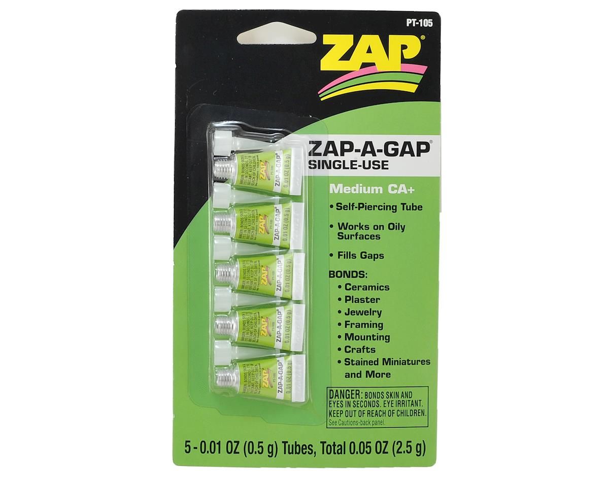 PAAPT105 Zap-A-Gap Single Use Tubes, 5 x 1/2 g, Carded
