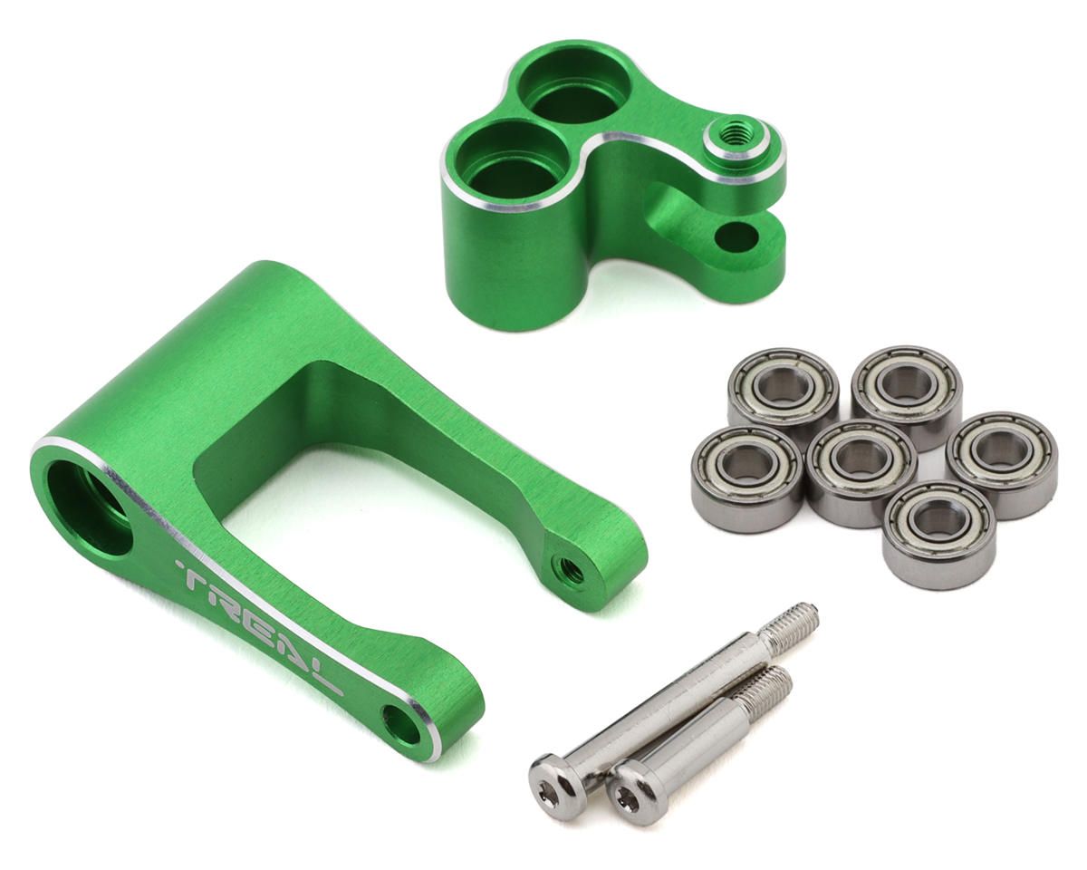 X003XB1F9T Treal Hobby Promoto CNC Aluminum Suspension Linkage Set (Green)