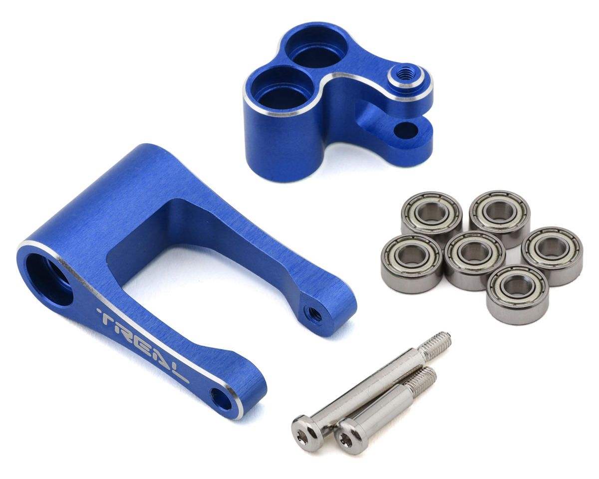 X003XB1H8X  Treal Hobby Promoto CNC Aluminum Suspension Linkage Set (Blue)