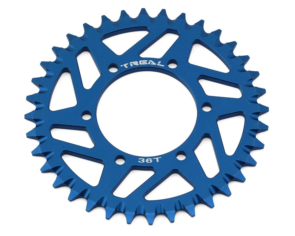 X0040M7U21  Treal Hobby Losi Promoto MX CNC Aluminum Rear Sprocket (Blue) (36T)