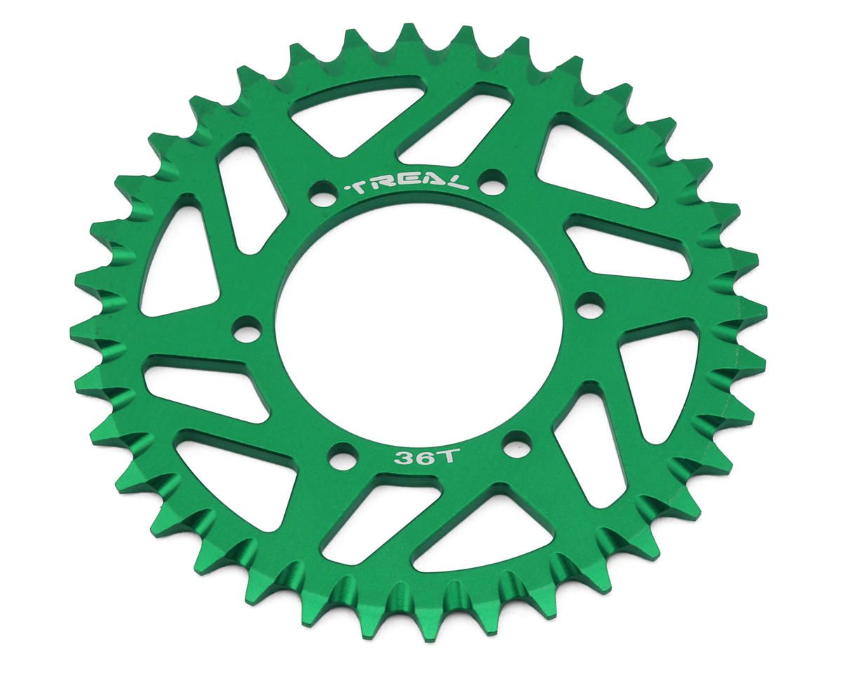 X0040MCV2F Treal Hobby Losi Promoto MX CNC Aluminum Rear Sprocket (Green) (36T)