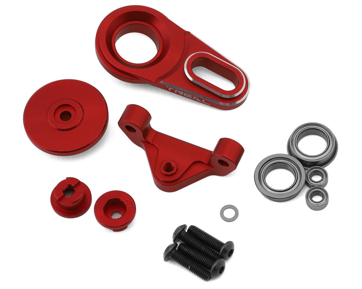 X003XB7EYT Treal Hobby Losi Promoto MX CNC Aluminum Servo Saver (25T/23T) (Red)