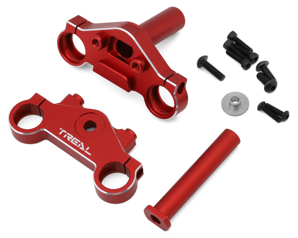 X003XB7I3B Treal Hobby Promoto CNC Aluminum Triple Clamp Set (Red)