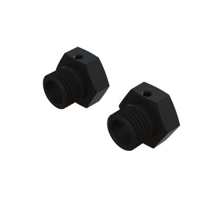 ARRMA Aluminum Wheel Hex 17mm, 16.5mm Thick, Black (2)