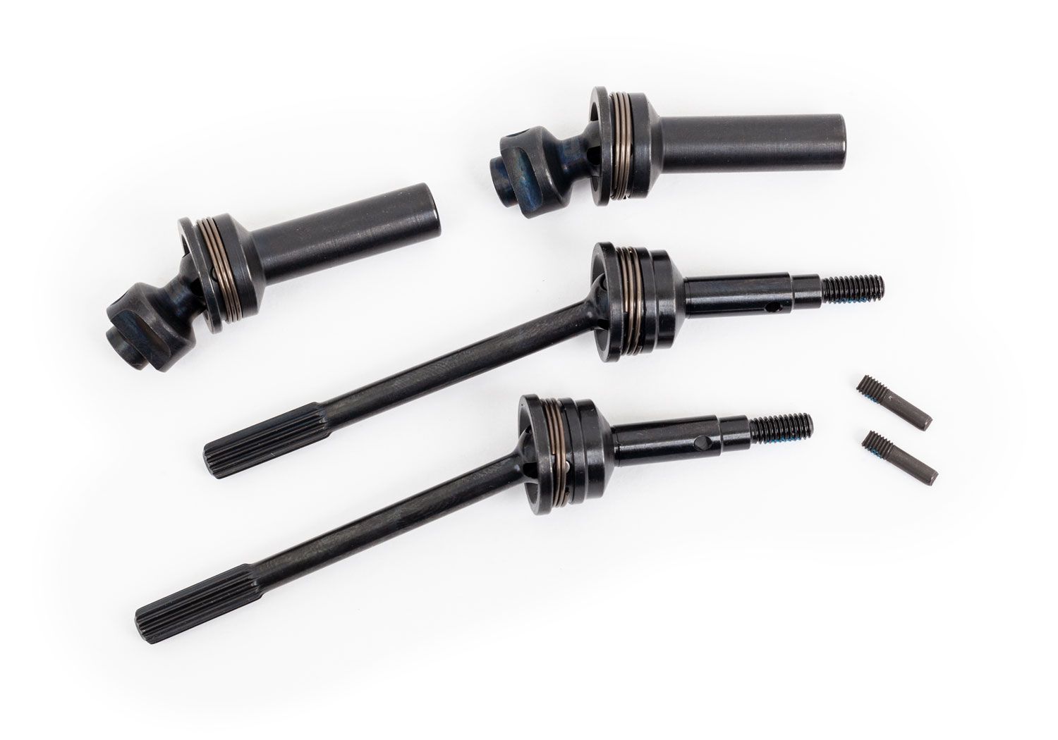 9052R Driveshafts, rear, extreme heavy duty, steel-spline constant-velocity with 6mm stub axles  *WORKS ONLY WITH XTREME HEAVY DUTY PLASTIC HUB CARRIERS*