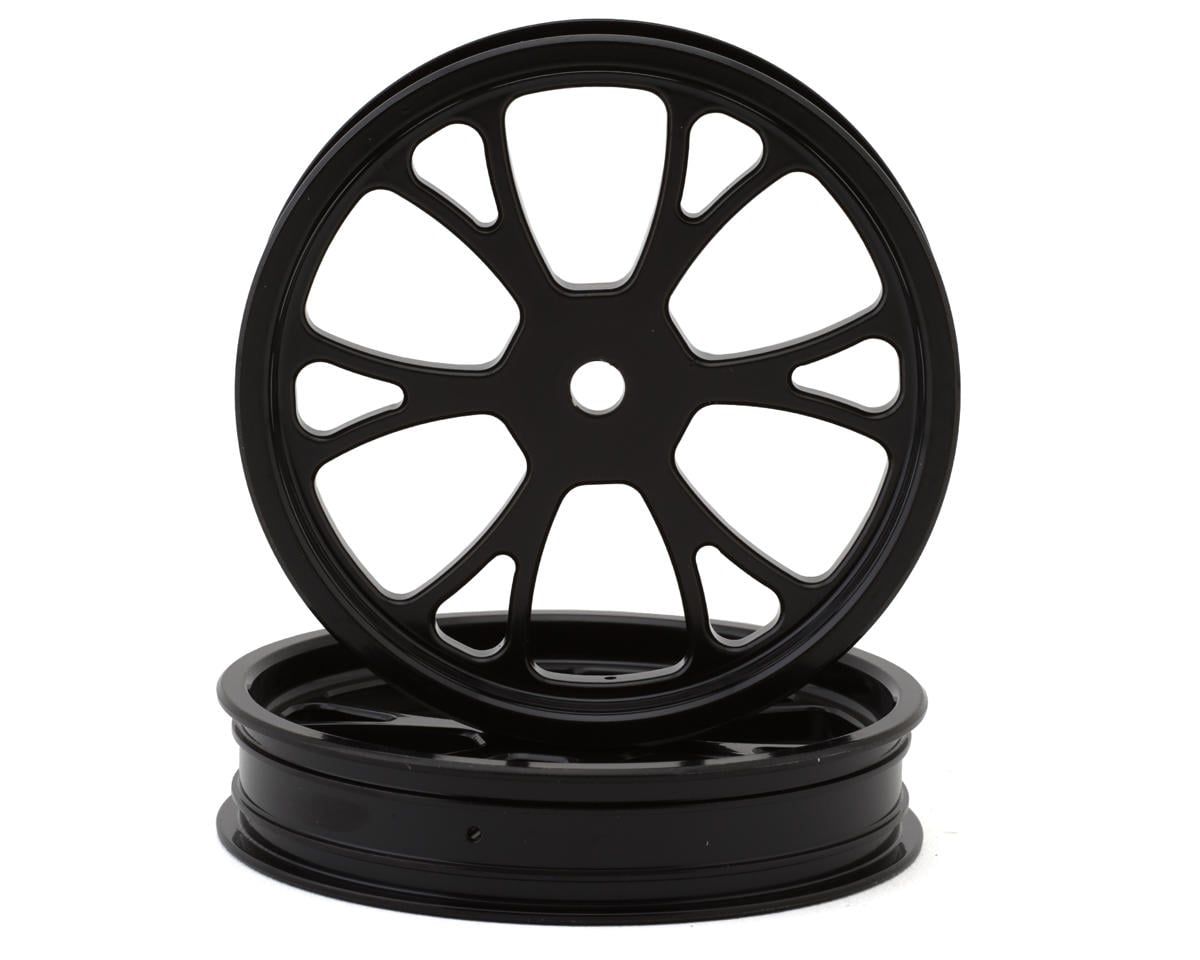 XCE-0050-BK eXcelerate B-Mag Super V Drag Racing Front Wheels (Black) (2) w/12mm Hex