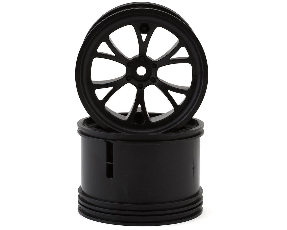 XCE-0031-SV eXcelerate Super V Drag Racing Rear Wheels (Black) (2) (Wide) w/12mm Hex