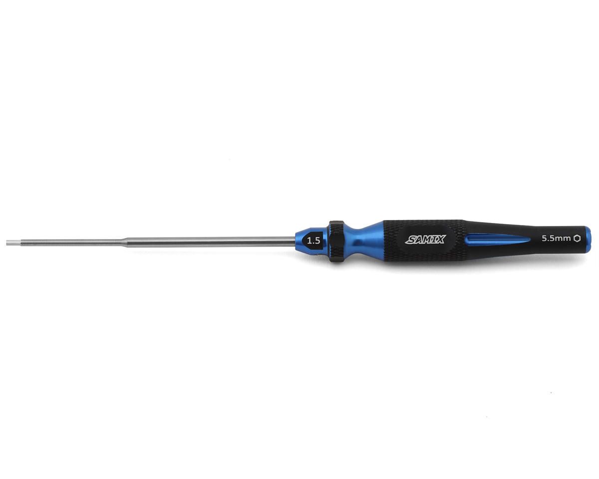 SAMFCX24-SD15-BLU Samix FCX24 2-in-1 Hex Wrench/Nut Driver (Blue) (1.5mm Hex/5.5mm Nut)