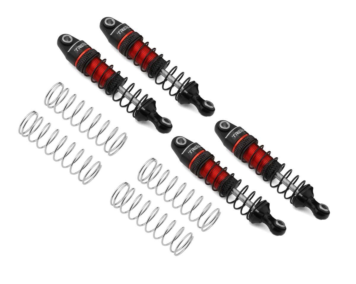 X003UW121R Treal Hobby TRX-4M 53mm Aluminum Oil Filled Threaded Damper Shocks (Red) (4)