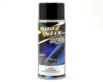 Spaz Stix Silver Metallic Backer / Basecoat Spray Paint (3.5 oz)
