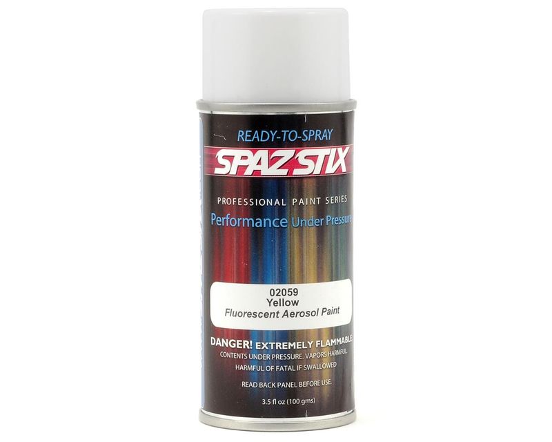 Spaz Stix Yellow Fluorescent Spray Paint (3.5 oz)
