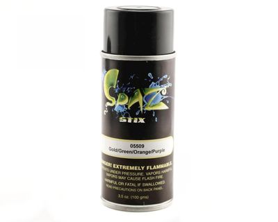 Spaz Stix Color Changing Paint Gold/ Green/orange/purple Aersol 3.5 Spray Paint