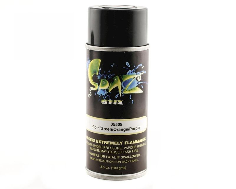 Spaz Stix Color Changing Paint Gold/ Green/orange/purple Aersol 3.5 Spray Paint