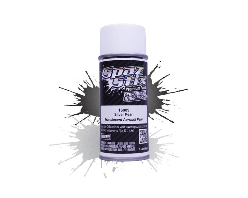 Spaz Stix Silver Pearl Spray Paint (3.5 oz)