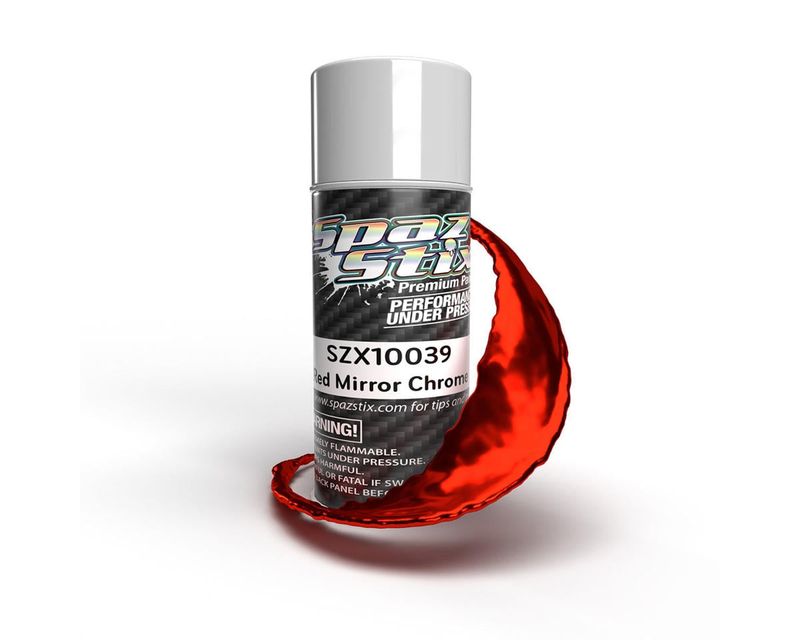 Spaz Stix Red Mirror Chrome Spray Paint (3.5 oz)