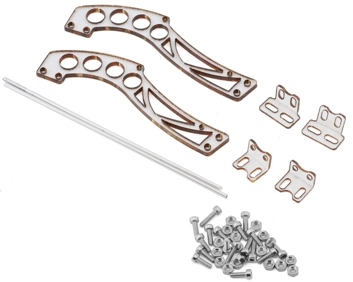 SDW-LW-WM-V1 Sideways RC Lightweight Polycarbonate Wing Mount V1 (Clear)