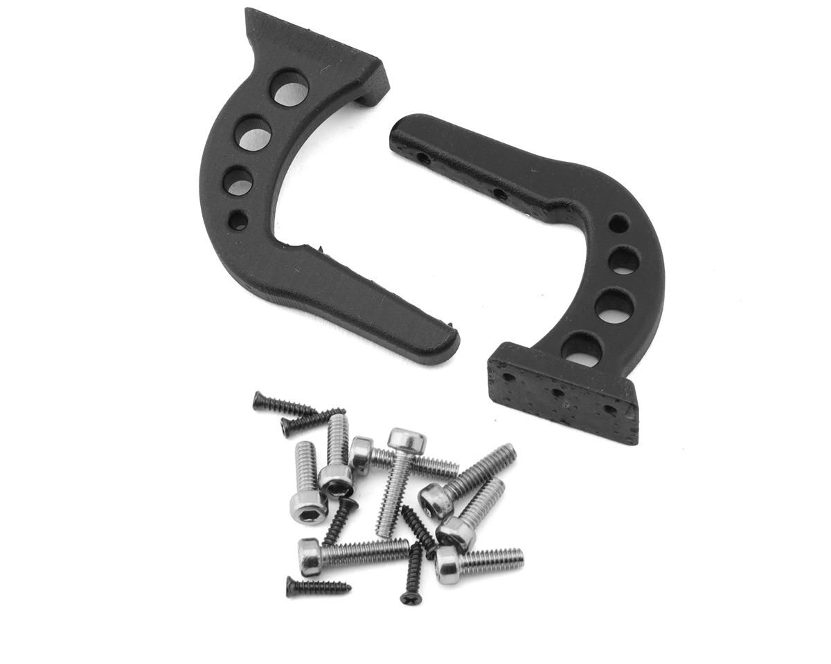 SDW-SNMOUNT-V3 Sideways RC Swan Neck Scale Drift Wing Mounts V3 (Black) (2)