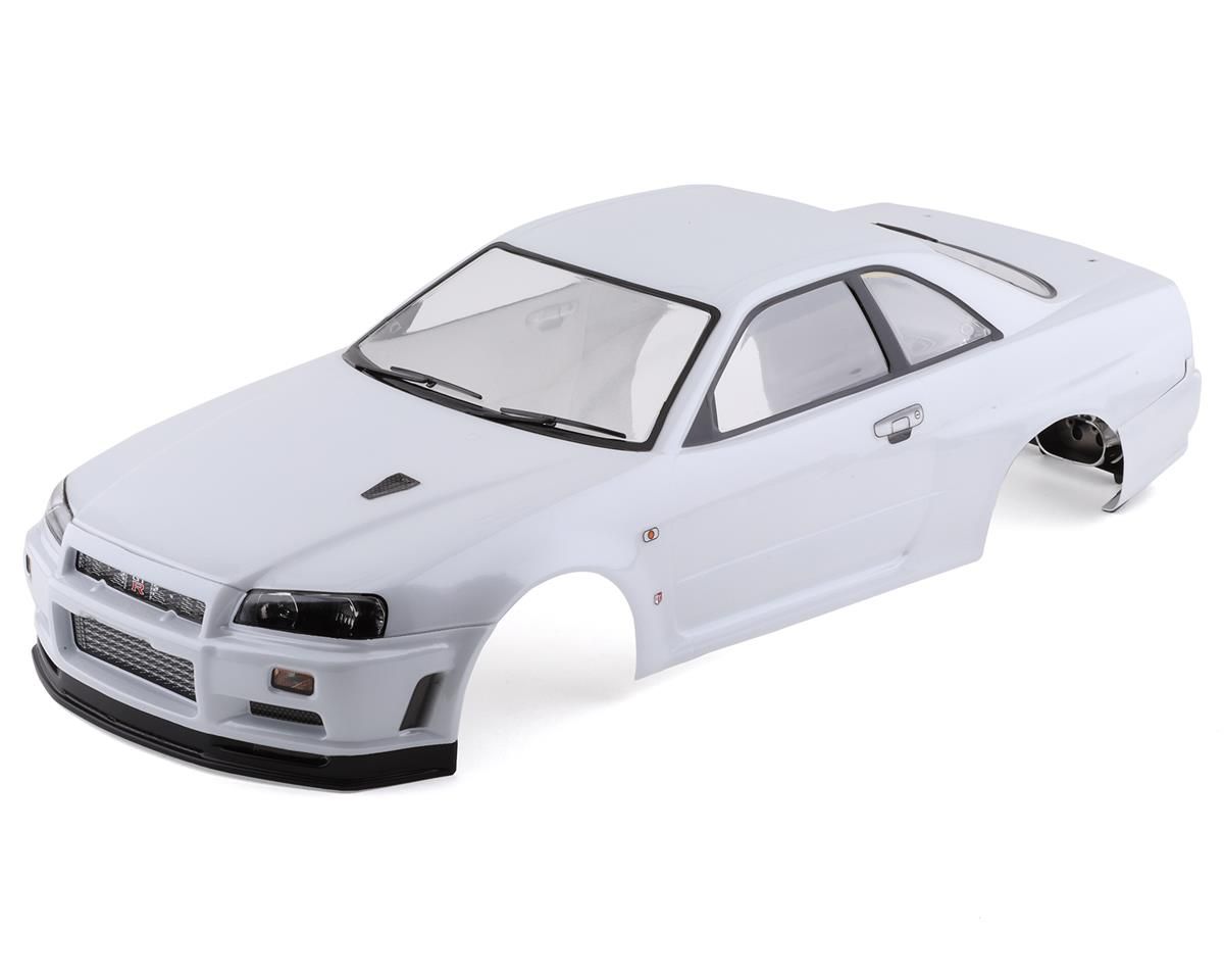 KLR-48644 Killerbody Nissan Skyline R34 Pre-Painted 1/10 Touring Car Body (Pearl White) *