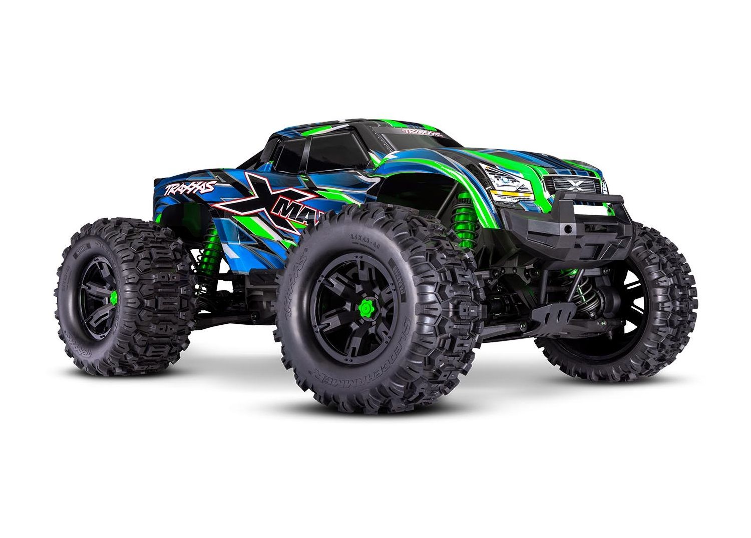 77096-4-GRN  X-Maxx 8s Belted