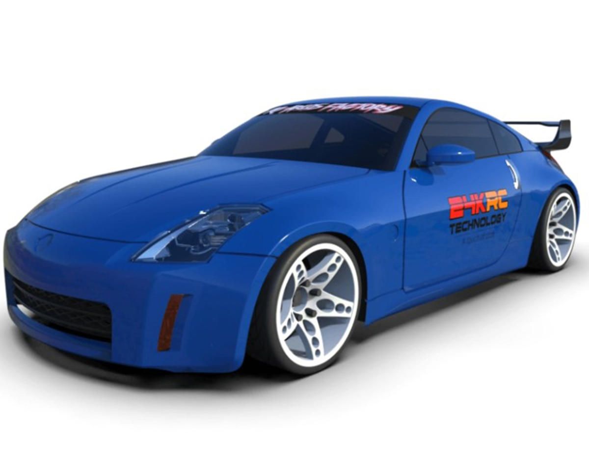 TAF23002 24K RC Technology 1/10 '09 Nissan 350Z Full Drift Body Set (Clear) w/Cosmetic Mods (257mm Wheelbase)
