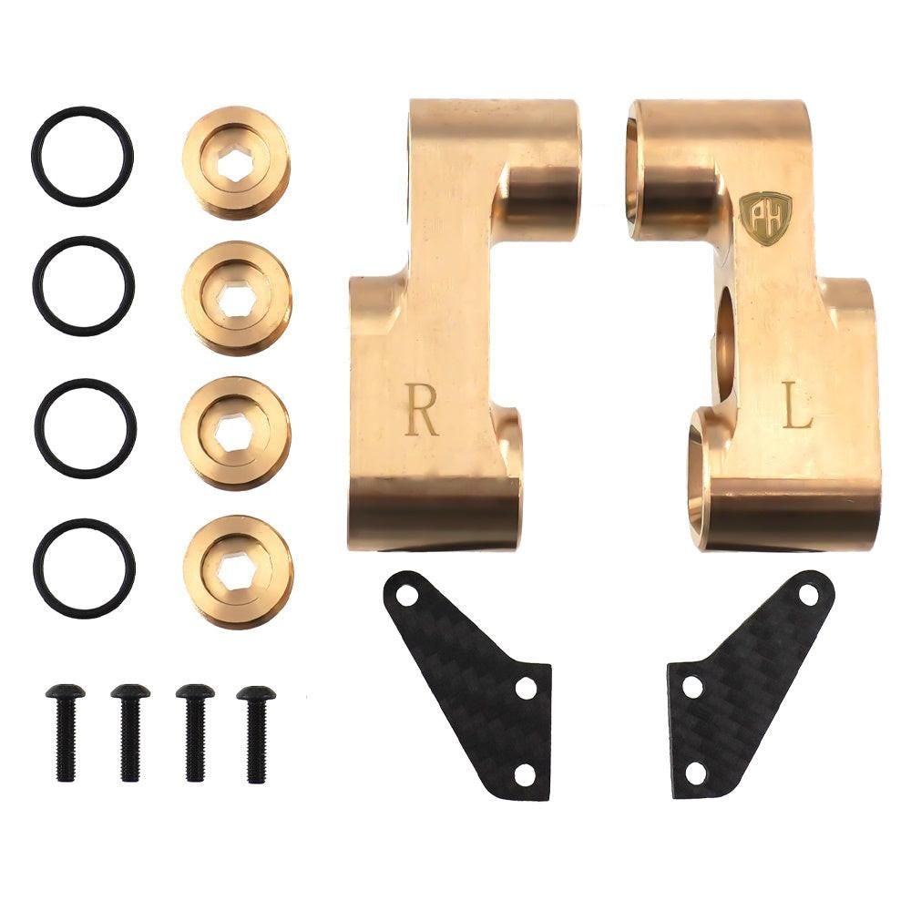 PHB6580 Powerhobby Brass Steering Knuckles Set Hobao VTE2 / Hyper VS2