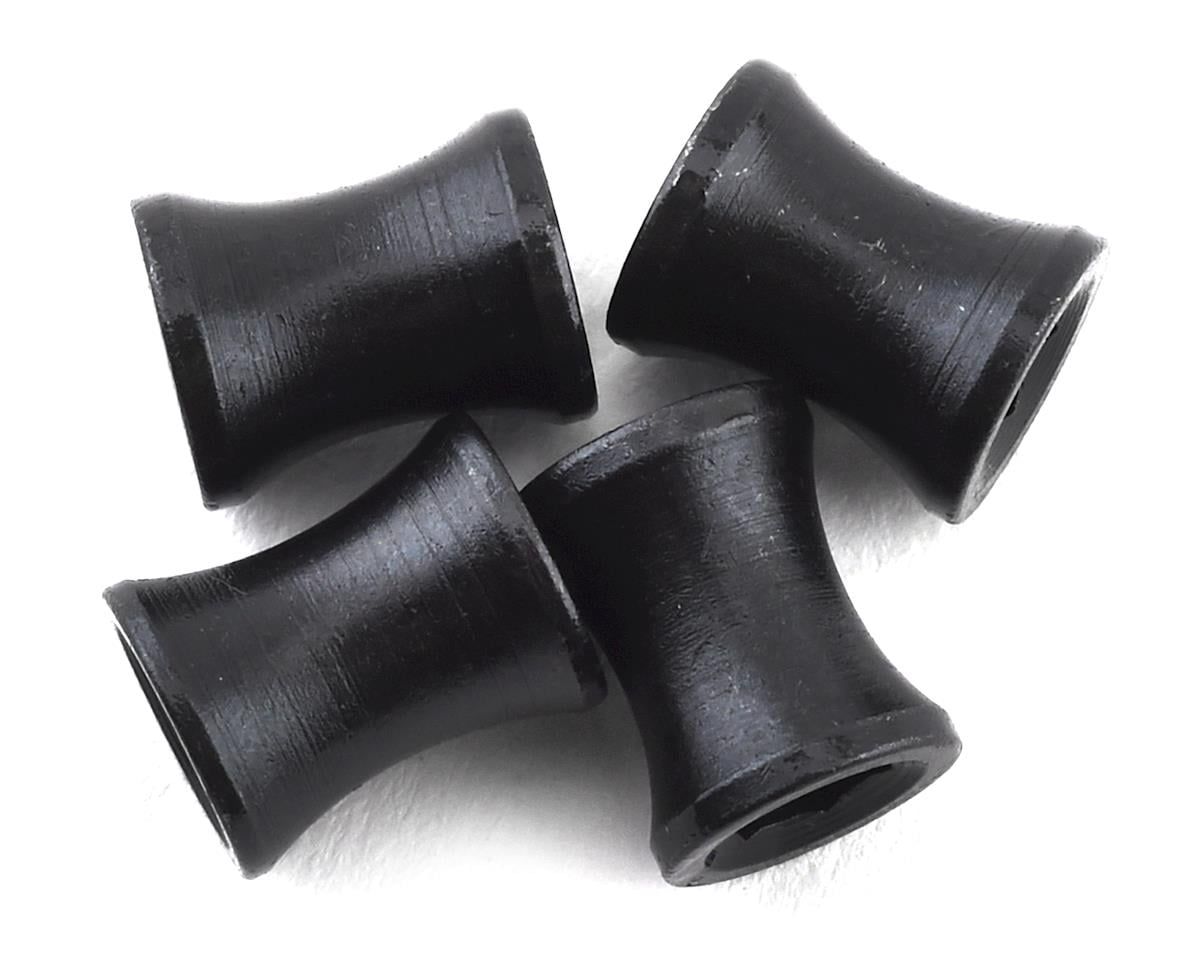 RSSLF117X Steel M4 Wheel Barrel Nut Fastener Black