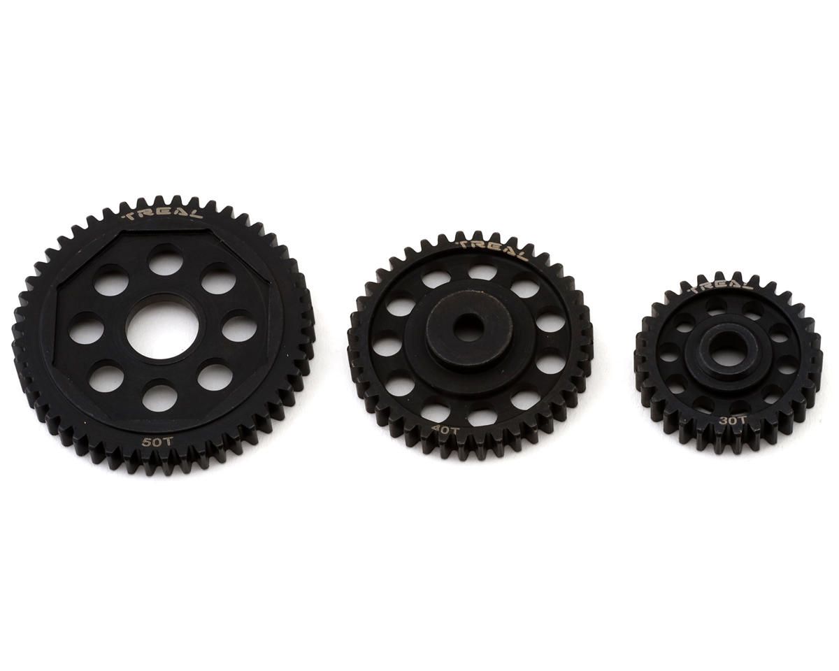 X003XBHQ65  Treal Hobby Promoto Hardened Steel Transmission Gear Set (30T/40T/50T)