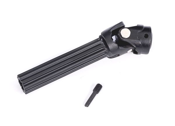 10249 Differential output yoke assembly, front or rear, Maxx® Duty steel core (1) (assembled with external-splined half shaft)