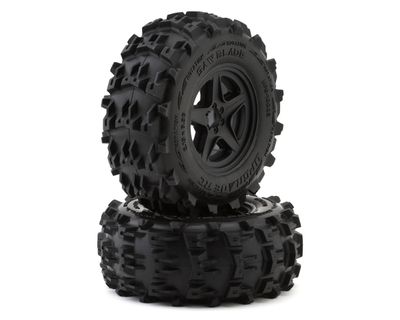 UPG-10003 UpGrade RC Saw Blade 2.8" Pre-Mounted Off-Road Tires w/5-Star Wheels (2) (17mm/14mm/12mm Hex)