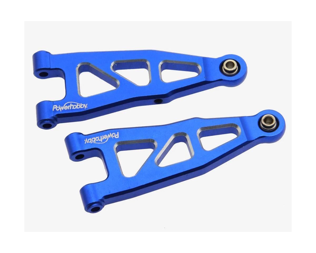 phb6572blue POWERHOBBY ALUMINUM FRONT LOWER ARMS BLUE ARRMA GROM