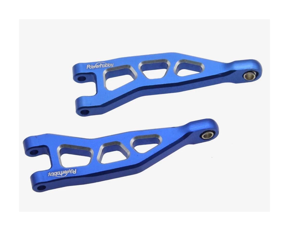 phb6570blue POWERHOBBY ALUMINUM REAR UPPER ARMS BLUE ARRMA GROM