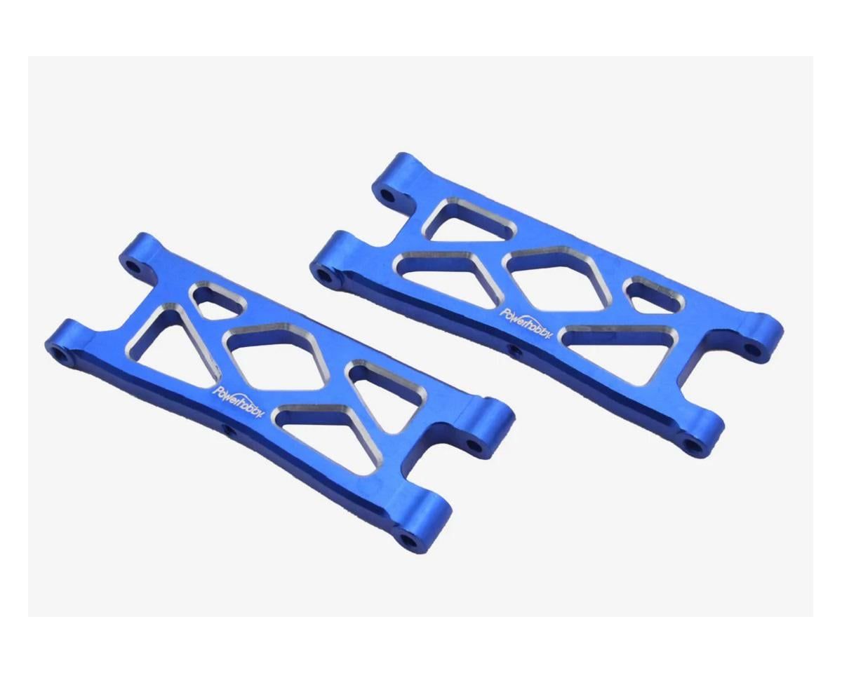 phb6569blue POWERHOBBY ALUMINUM REAR LOWER ARMS BLUE ARRMA GROM