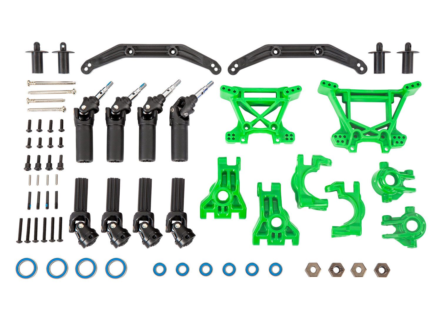 9080G DRIVELINE &amp; SUSPENSION KIT GRN