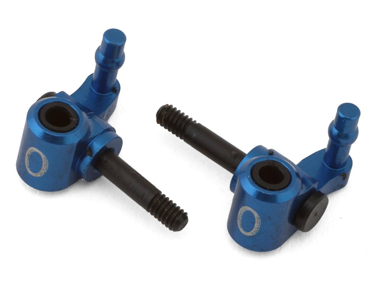 R246-1310B Kyosho MR-03 Aluminum Steering Block (Blue) (2) (0°)