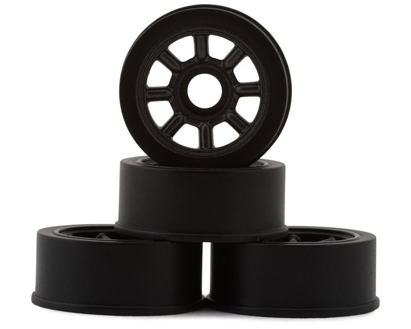 KYOMZH020GM Kyosho RWD Watanabe Eight Spoke Wheels (Black) (4) (0mm Offset)
