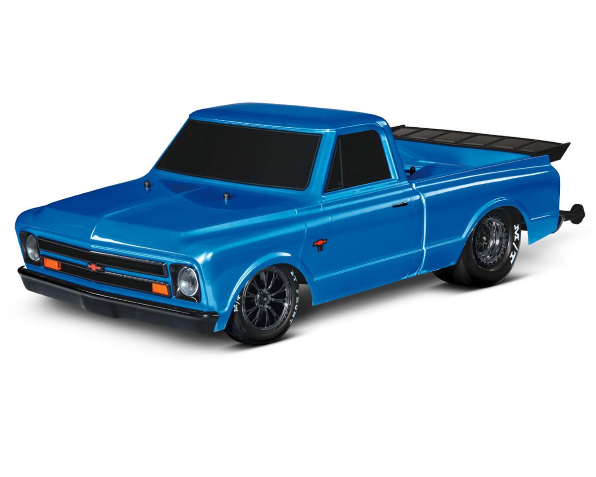 Traxxas Drag Slash: Fully assembled, Ready-To-Race, with 1967 Chevrolet C10 licensed body BLUE