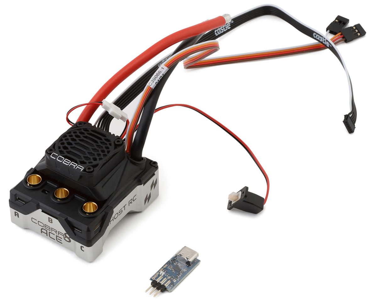 C39454-1-61 Ghost RC Cobra 8 ACE 1/10 No Prep Drag Brushless Sensored ESC (2-4S) ***SOLD “AS IS” WITHOUT ANY WARRANTY ***