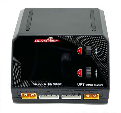 Ultra Power UPTUP7 UP7 Dual Port AC 200W DC 400W 10A 1-6S LiPo Smart Charger