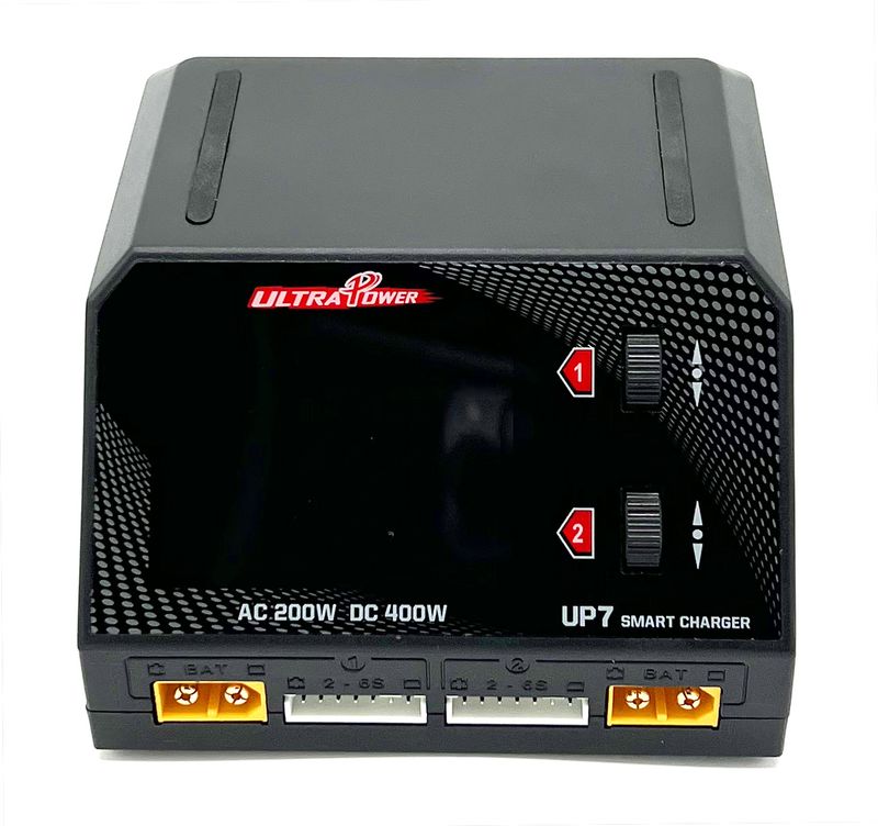 Ultra Power UPTUP7 UP7 Dual Port AC 200W DC 400W 10A 1-6S LiPo Smart Charger