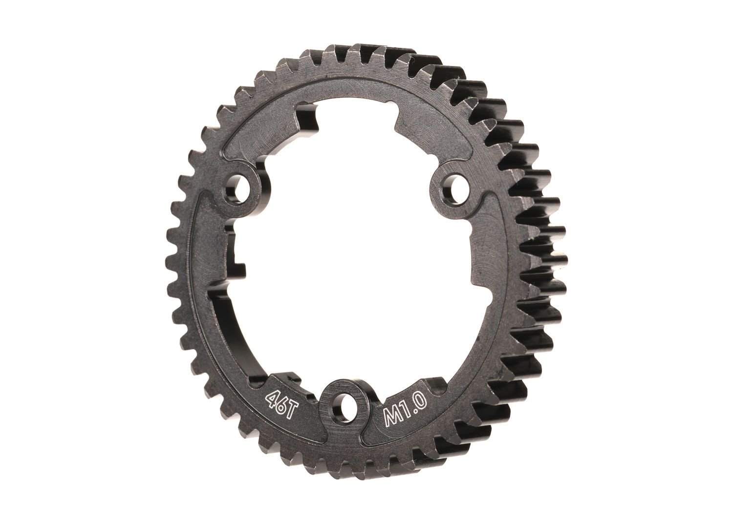 6442 Spur gear, 46-tooth (machined, hardened steel) (wide face, 1.0 metric pitch)