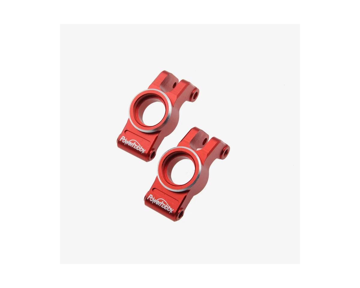 phb6567red Powerhobby Aluminum Rear Hubs Red for Arrma Granite / Mojave GROM.