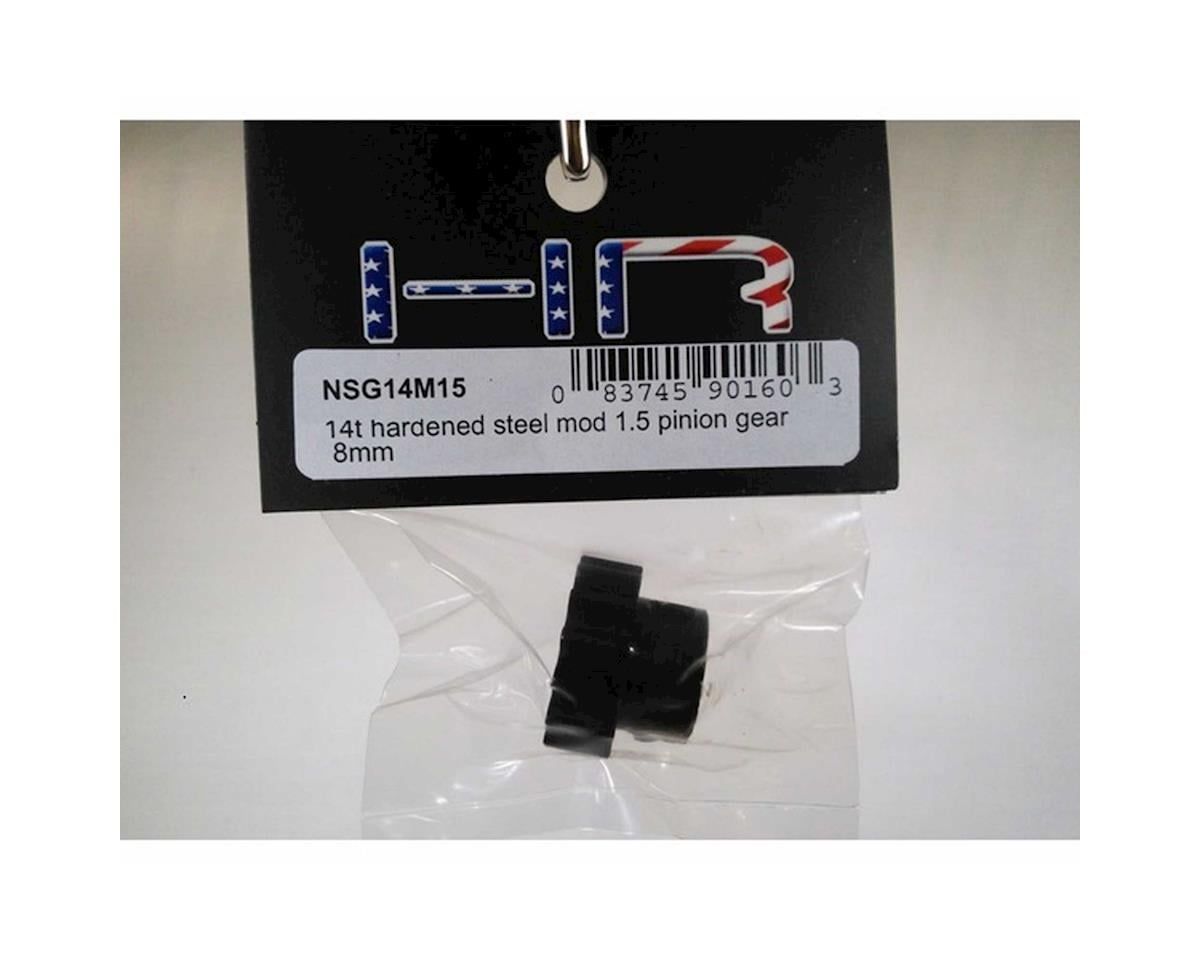 NSG14M15 14t Mod 1.5 Hardened Steel Pinion Gear 8mm Bor