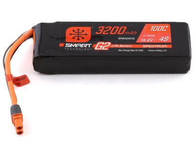 Spektrum 3200mAh 4S 14.8V Smart G2 LiPo 100C; IC3